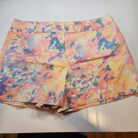 Lane Bryant Multicolor Womens 28 Plus Shorts - Picture 9 of 16